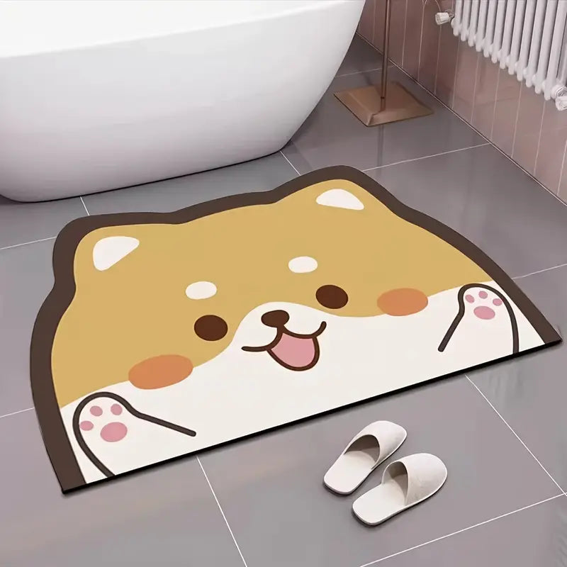 Character Bath Mat Water Absorbent Non-Slip