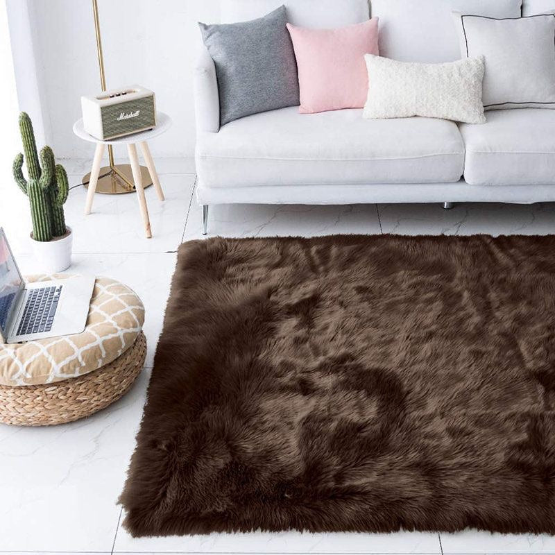 Faux Sheepskin Super Soft, Center Piece ( Rectangle ) ( 2.5 x 4 FEET )