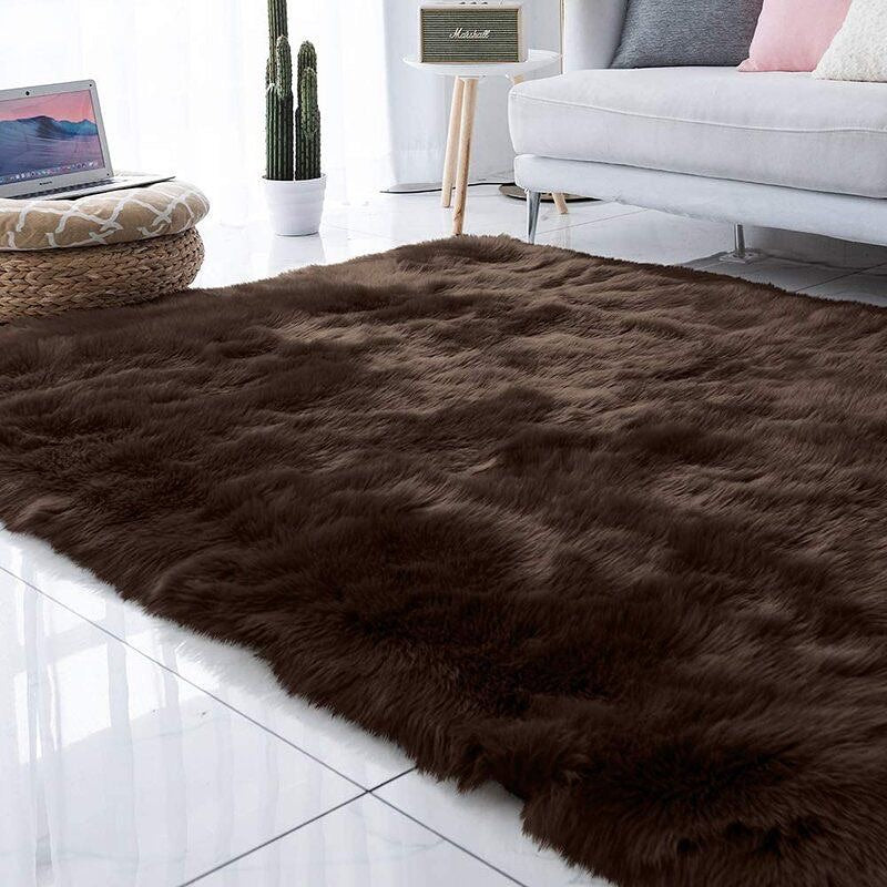 Faux Sheepskin Super Soft, Center Piece ( Rectangle ) ( 2.5 x 4 FEET )