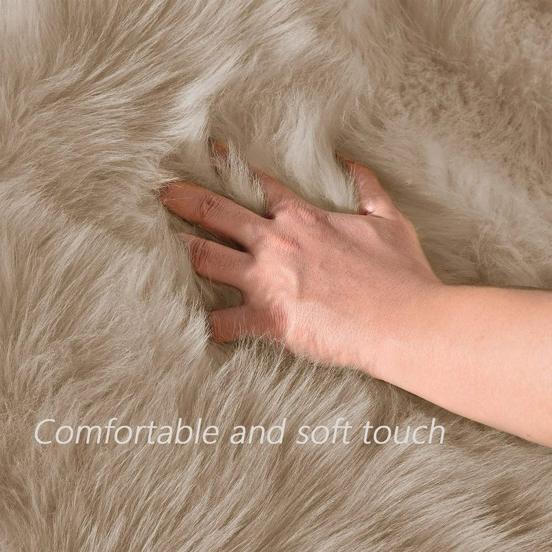 Faux Sheepskin Super Soft, Center Piece 2 x 3 Feet