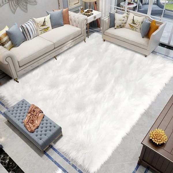 Faux Sheepskin Super Soft, Center Piece ( Rectangle ) ( 4 X 6 FEET )