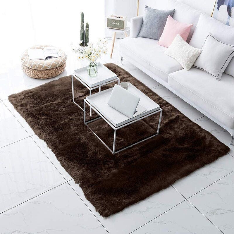 Faux Sheepskin Super Soft, Center Piece ( Rectangle ) ( 2.5 x 4 FEET )