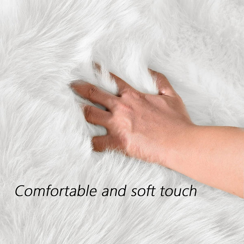 Faux Sheepskin Super Soft, Center Piece ( Rectangle ) ( 4 X 6 FEET )