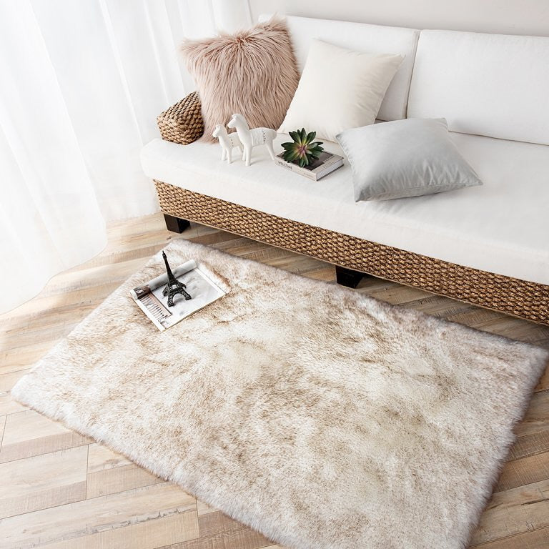 Faux Sheepskin Super Soft, Center Piece ( Rectangle ) ( 4 x 6 Feet )