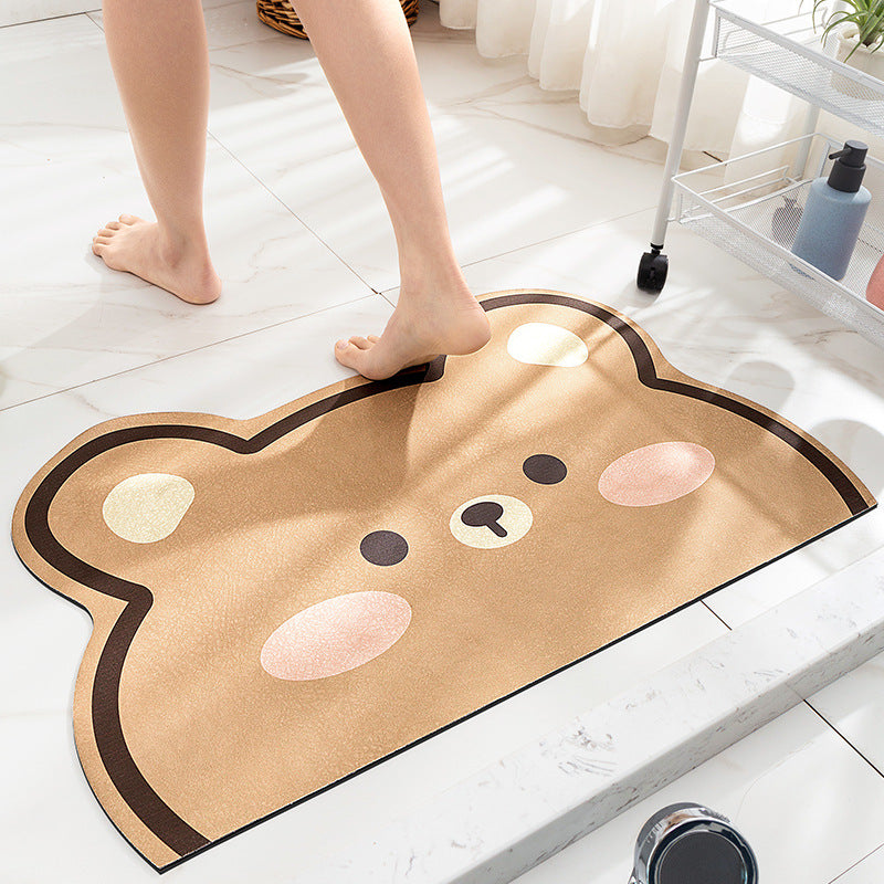 Character Bath Mat Water Absorbent Non-Slip