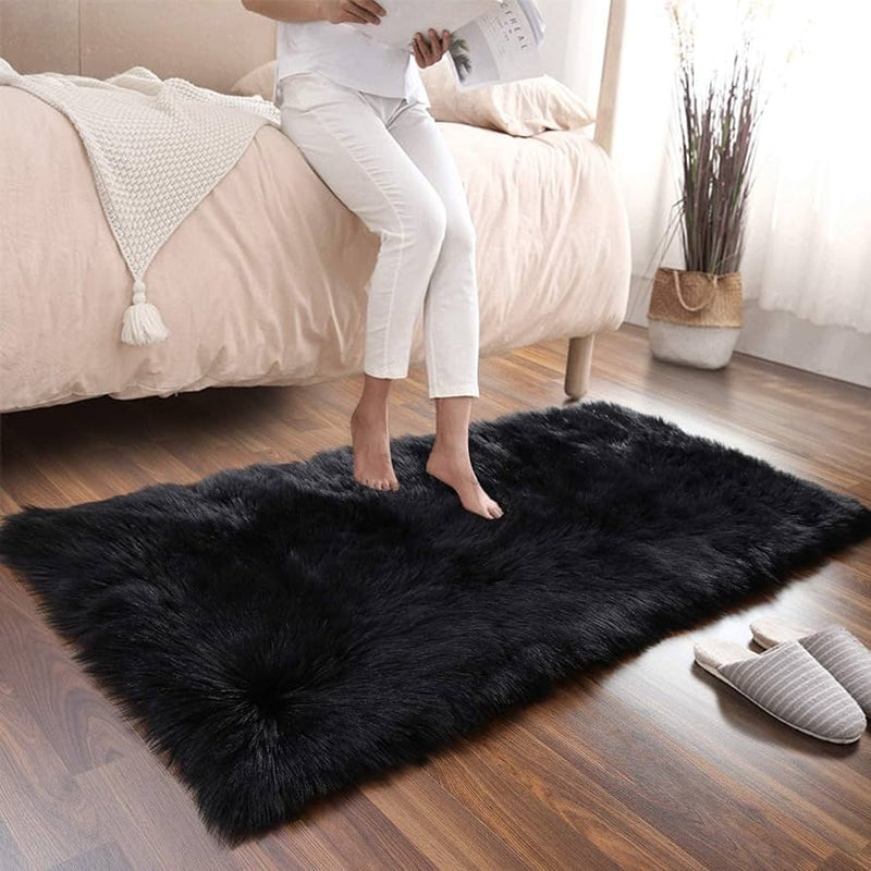 Faux Sheepskin Super Soft, Center Piece ( Rectangle ) ( 2.5 X 4 Feet )