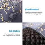 Luxurious Gold Stripe Faux Rabbit Fur Mat