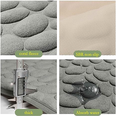 stone Absorbent Floor Mat Non-Slip Foot Mat ( Medium )