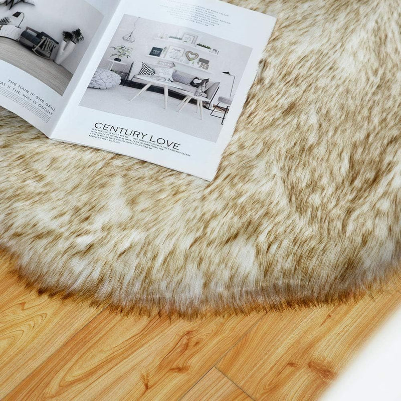 Faux Sheepskin Super Soft, Center Piece ( Shape ) ( 2 x 3 Feet )