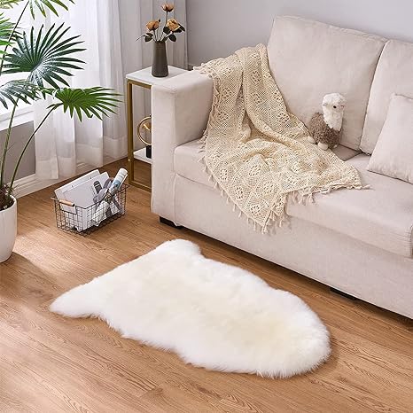 Faux Sheepskin Super Soft, Center Piece ( Shape ) ( 2 x 3 Feet )