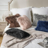 Faux Fur Throw Pillow Covers Square ( With Filling ) 18 X 18  Inches