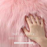 Faux Fur Throw Pillow Covers Square ( With Filling ) 18 X 18  Inches