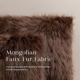 Faux Fur Throw Pillow Covers Square ( With Filling ) 18 X 18  Inches