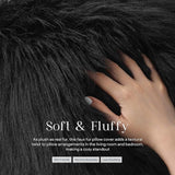 Faux Fur Throw Pillow Covers Square ( With Filling ) 18 X 18  Inches