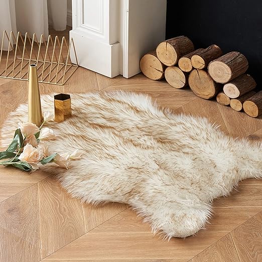 Faux Sheepskin Super Soft, Center Piece ( Shape ) ( 2 x 3 Feet )