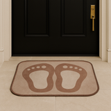 Large Anti-Slip Footprint Door Mat