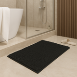 Luxury Microfiber Bath Mat – Non-Slip & Quick-Dry ( BLACK)