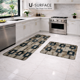Anti Slip Water Absorbent 2 Piece Runner With Mat