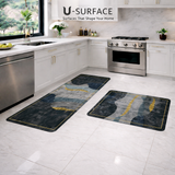 Anti Slip Water Absorbent 2 Piece Runner With Mat