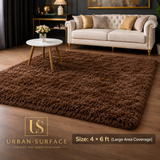 Luxury High Quality Rabbit Fur Rug – 4FT X 6FT ( Brown )