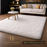 Luxury Rabbit Fur Rug – 4FT X 6FT  ( White )
