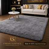 Luxury High Quality Rabbit Fur Rug – 4FT X 6FT  ( Gray )