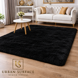 Luxury High Quality Rabbit Fur Rug – 3FT X 5FT ( Black )