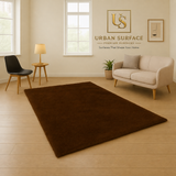 Luxury High Quality Rabbit Fur Rug – 2.5FT X 4FT ( Brown )