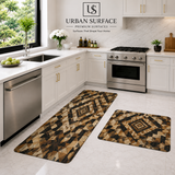 Anti Slip Water Absorbent 2 Piece Runner With Mat