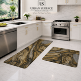 Anti Slip Water Absorbent 2 Piece Runner With Mat