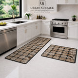 Anti Slip Water Absorbent 2 Piece Runner With Mat