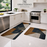 Anti Slip Water Absorbent 2 Piece Runner With Mat