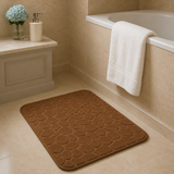 Large Pebble Stone Bath Mat – Anti-Slip Memory Foam 50 × 75 cm (1.64 × 2.46 ft)