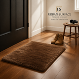 Luxury Rabbit Fur Rug 40 cm × 60 cm 1.31 ft × 1.97 ft  ( Brown )