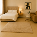 Luxury Rabbit Fur Rug – 80 × 120 cm - 2.5 ft × 4 ft ( Beige )