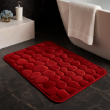 Large Pebble Stone Bath Mat – Anti-Slip Memory Foam Rug 50 × 75 cm (1.64 × 2.46 ft)