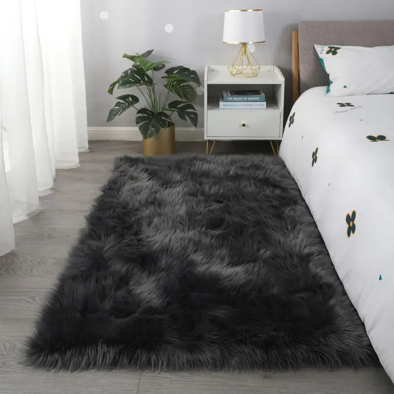 Faux Sheepskin Super Soft, Center Piece ( Rectangle ) ( 2.5 X 4 Feet )