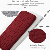 Large Pebble Stone Bath Mat – Anti-Slip Memory Foam Rug 50 × 75 cm (1.64 × 2.46 ft)