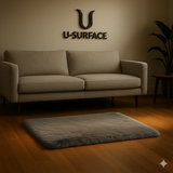 Luxury Rabbit Fur Rug – 2FT X 3FT (Gray )
