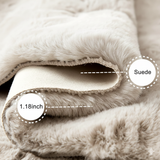 Luxury Rabbit Fur Rug – 3FT X 5FT ( Brown )