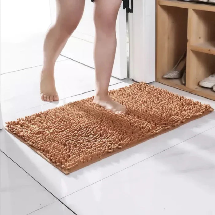 Microfiber anti Slip Bath Mat-Beige