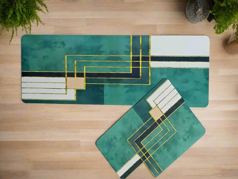 Absorbent Anti Slip Kitchen Mats ( 2 Piece )