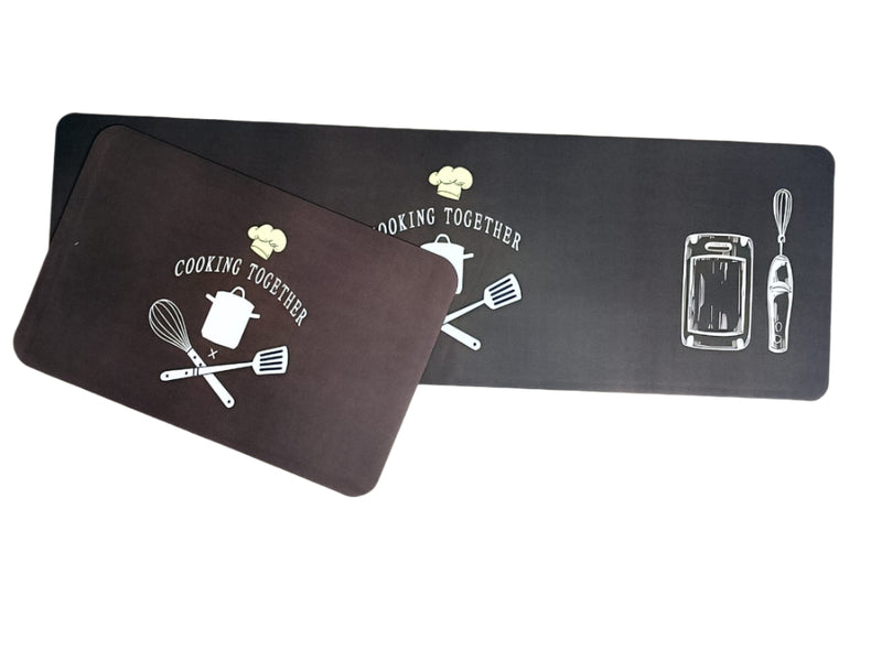 Absorbent Anti Slip Kitchen Mats ( 2 Piece )
