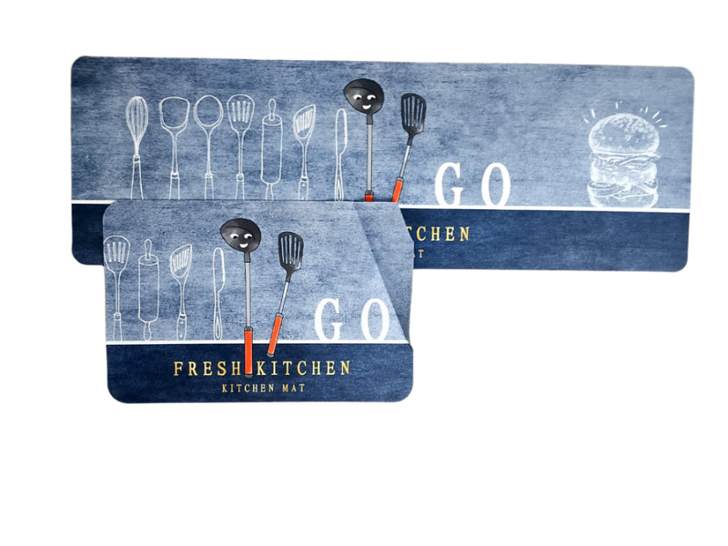 Absorbent Anti Slip Kitchen Mats ( 2 Piece )