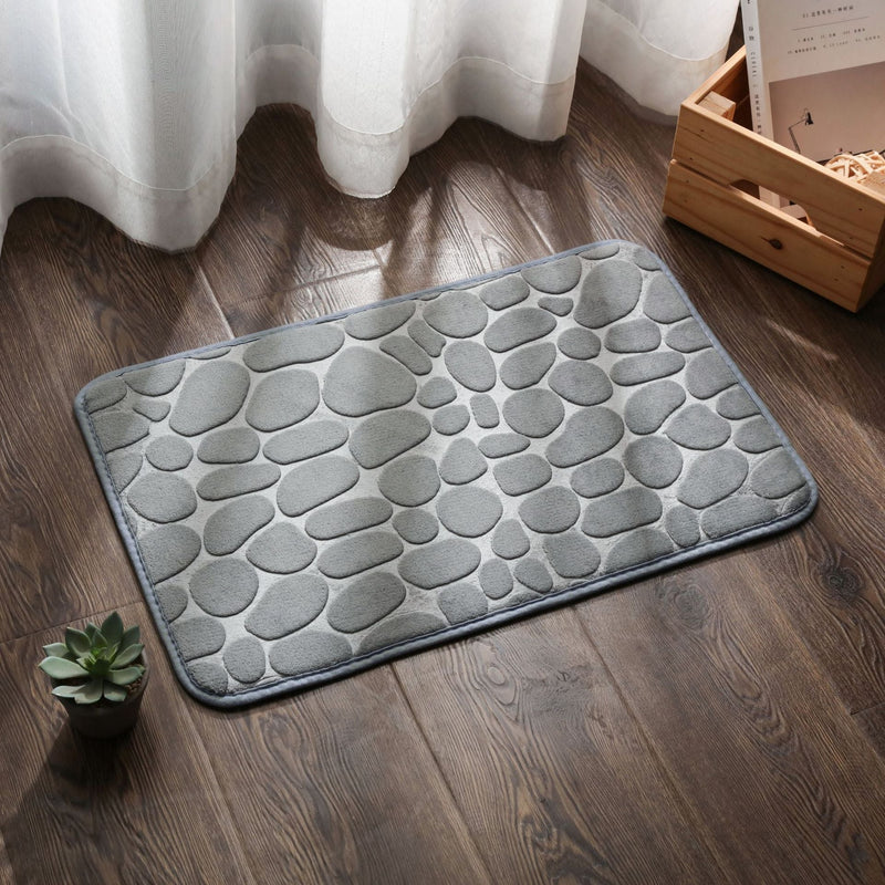 stone Absorbent Floor Mat Non-Slip Foot Mat ( Large )